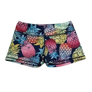 Women’s Workout Shorts Fruits Stretch Athleisure Sports Athletics Sz Small